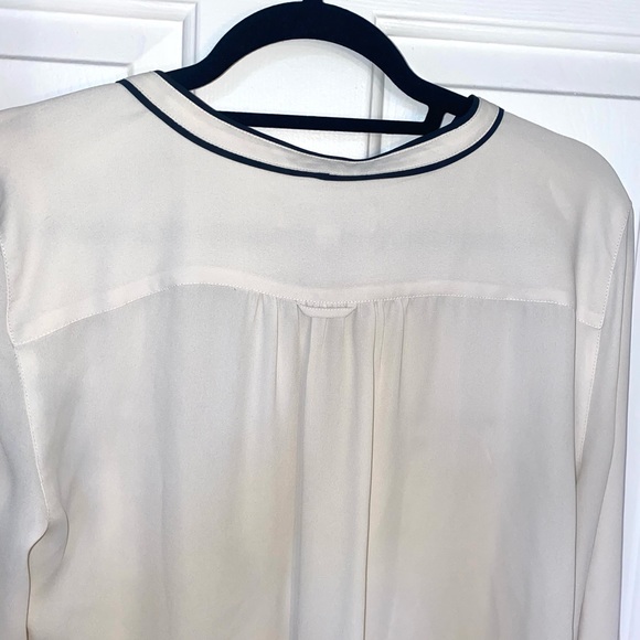 LOFT Sheer White Blouse - Picture 4 of 4